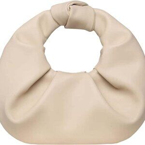 Women's PU Leather Clutch Small Hobo Purse Wedding Guest Bag Trendy